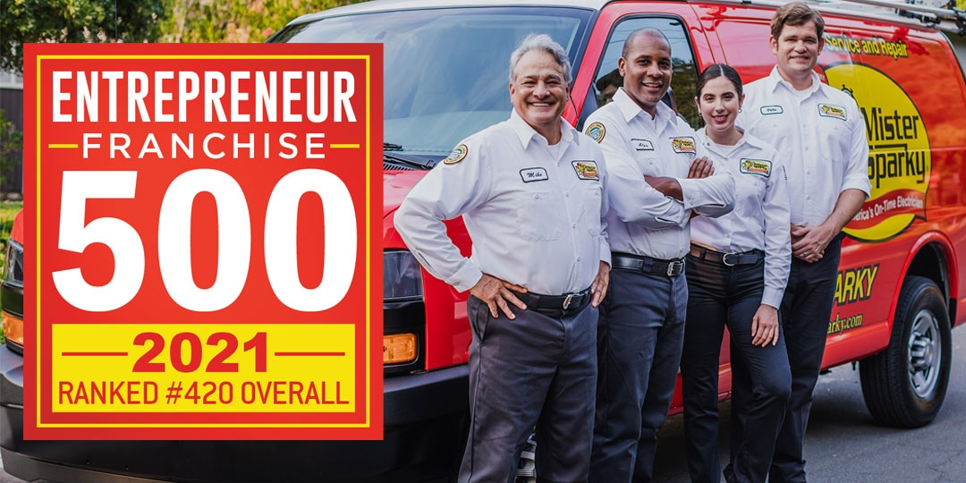 Mister Sparky Named Top Franchise By Entrepreneur’s Franchise 500