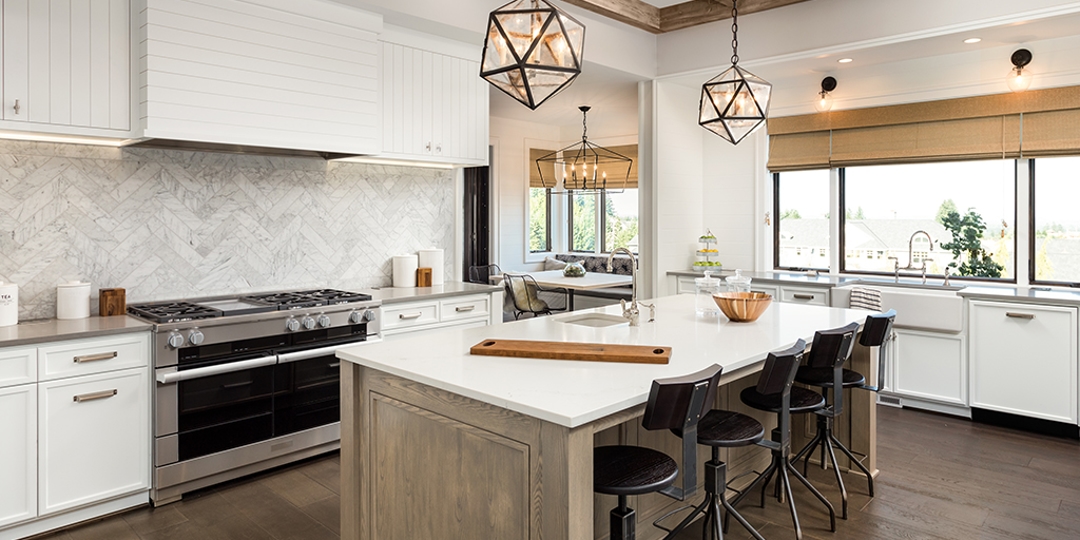 home kitchen with lighting