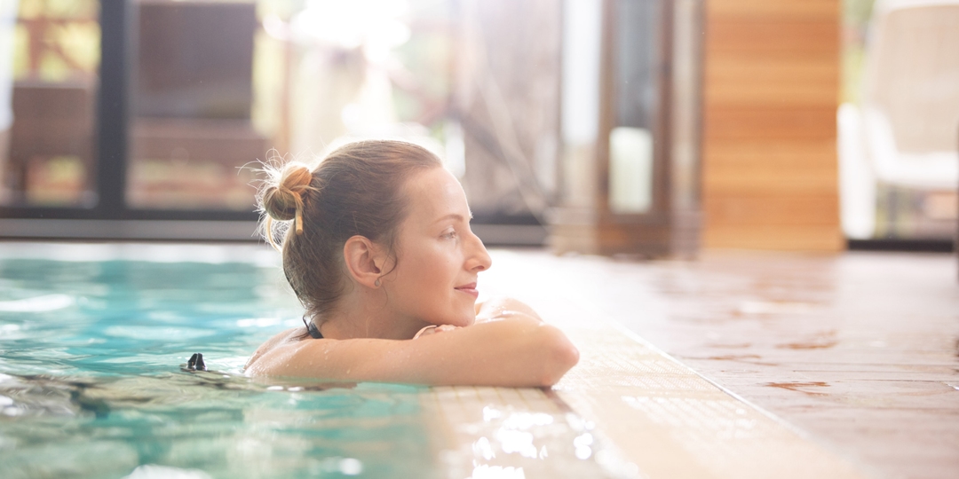 girl in pool