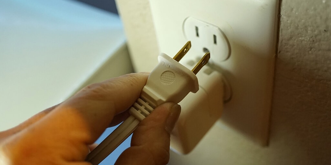 A picture of a electrical socket