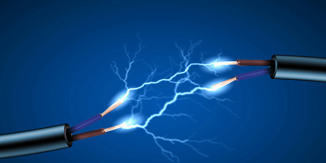 An image of wires creating electricity