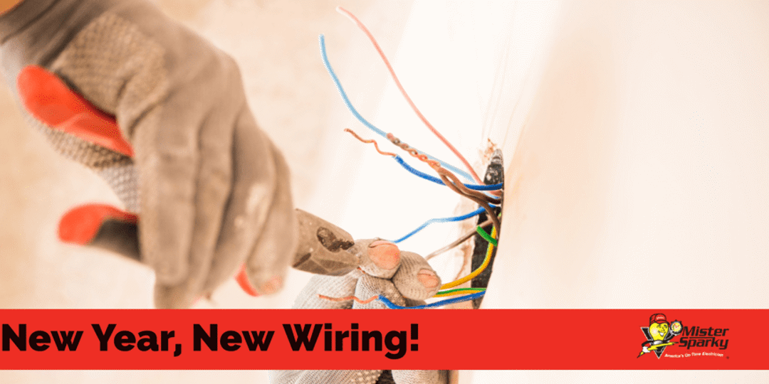 Someone fixing wiring