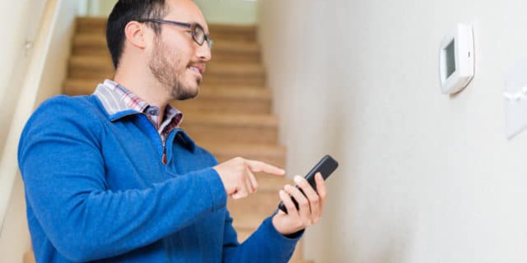 Man making a maintenance call