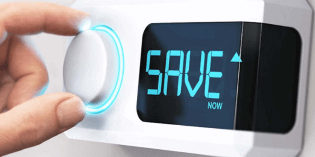 A person hitting a save button