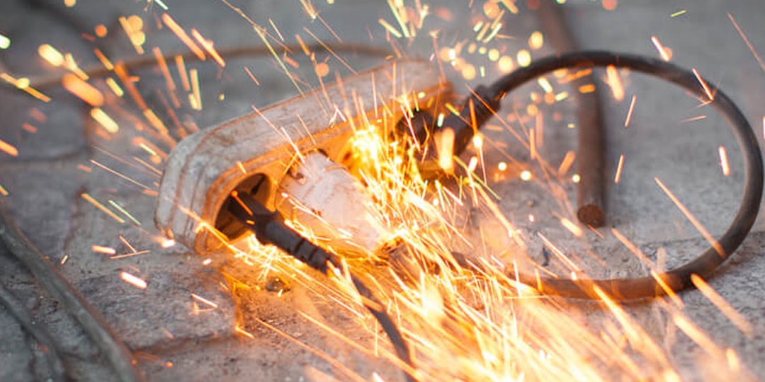Extension Cords on fire