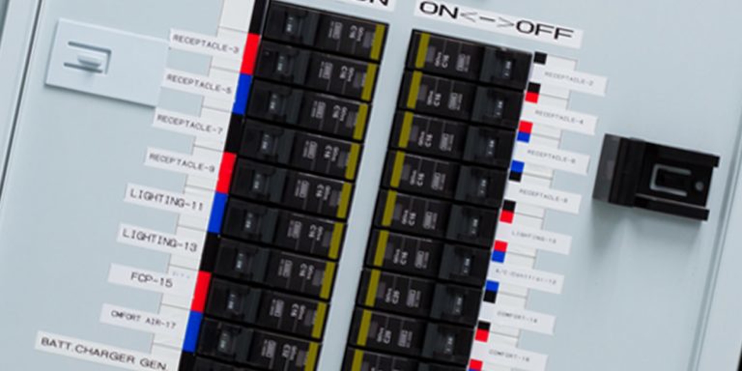 Circuit board with color coded labels