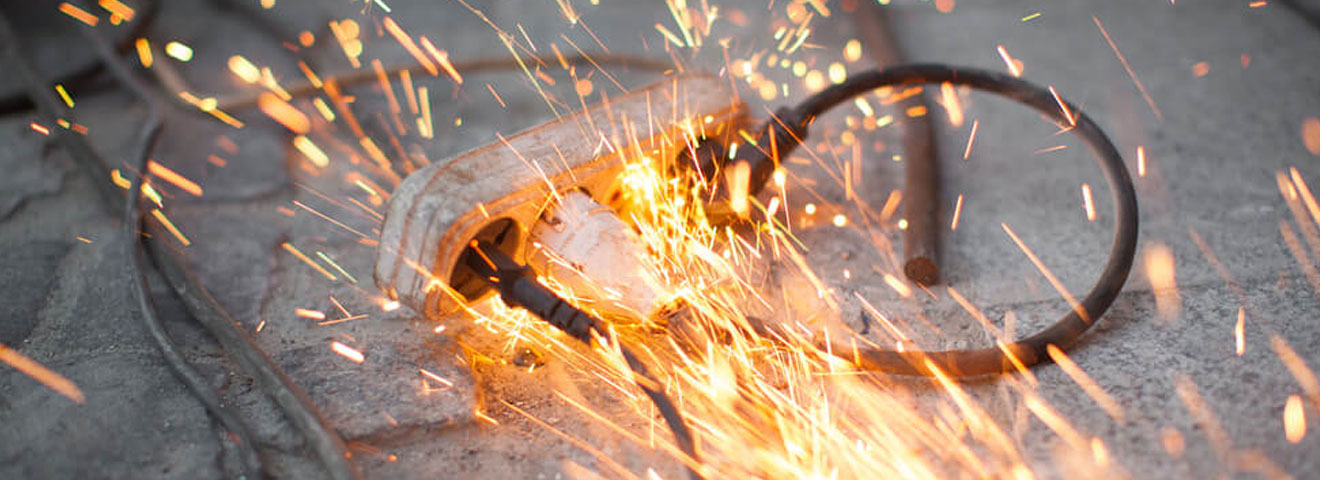 Extension Cords on fire