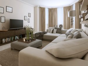 a picture of a nice living room